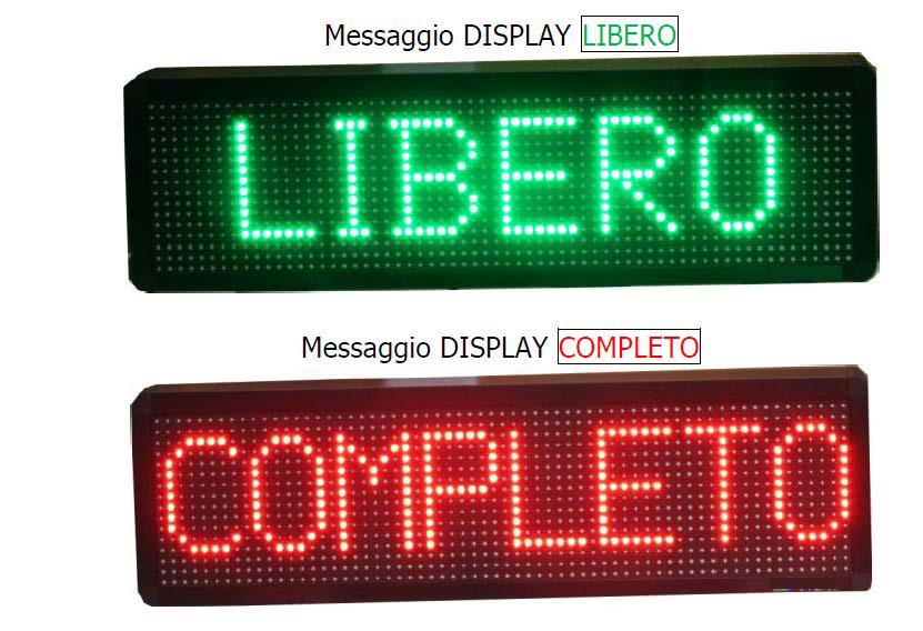 display a led per parcheggi
